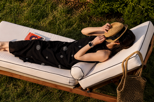 Chaise Lounge Cushions with Piping