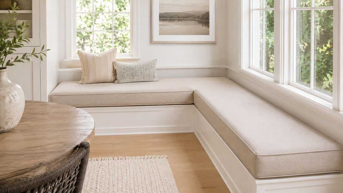 HOW TO MEASURE L-SHAPED CUSHIONS FOR SOFAS, BENCHES, AND CORNER SEATING
