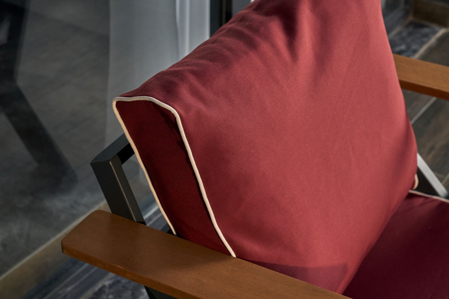 Chair Back Cushions with Side Piping